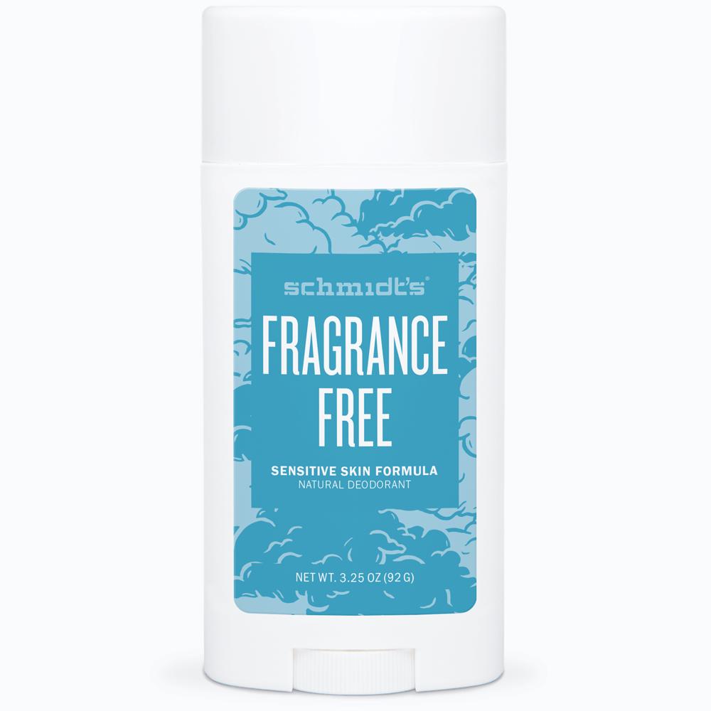 Schmidt's Fragrance Free Sensitive Skin Deodorant, Unscented - 3.25 Ounces