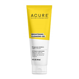 ACURE Brightening Cleansing Gel for All Skin Types - 4 Ounces