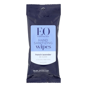 EO Hand Sanitizer Wipes - French Lavender, 10 Count