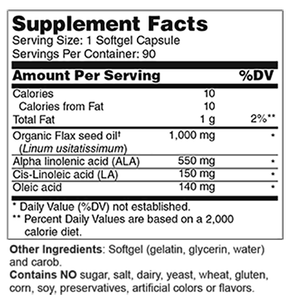 Flax Seed Oil 1000 mg