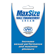 Load image into Gallery viewer, MaxSize Male Enhancement Gel/Cream
