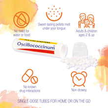 Load image into Gallery viewer, Oscillococcinum for Flu-Like Symptoms, Boiron - 6 Tubes Dissolving Pellets
