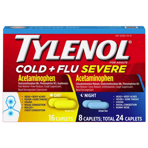 Tylenol Cold + Flu Severe Day and Night Pack - 24 Caplets