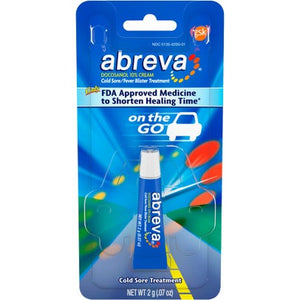 Abreva Docosanol 10% Cream Cold Sore/Fever Blister Treatment Tube