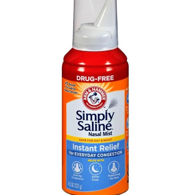 Simply Saline Sterile Saline Nasal Mist, Instant Relief - 4.5 Ounce