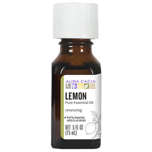 Aura Cacia Lemon Essential Oil - 0.5 Ounce