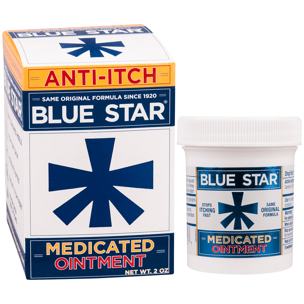 Blue Star Ointment, Anti-Itch Maximum Strength - 2 Ounce