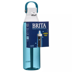 Brita Premium Filtered Water Bottle with 3 Pack Filters - 26 Ounce, BPA Free
