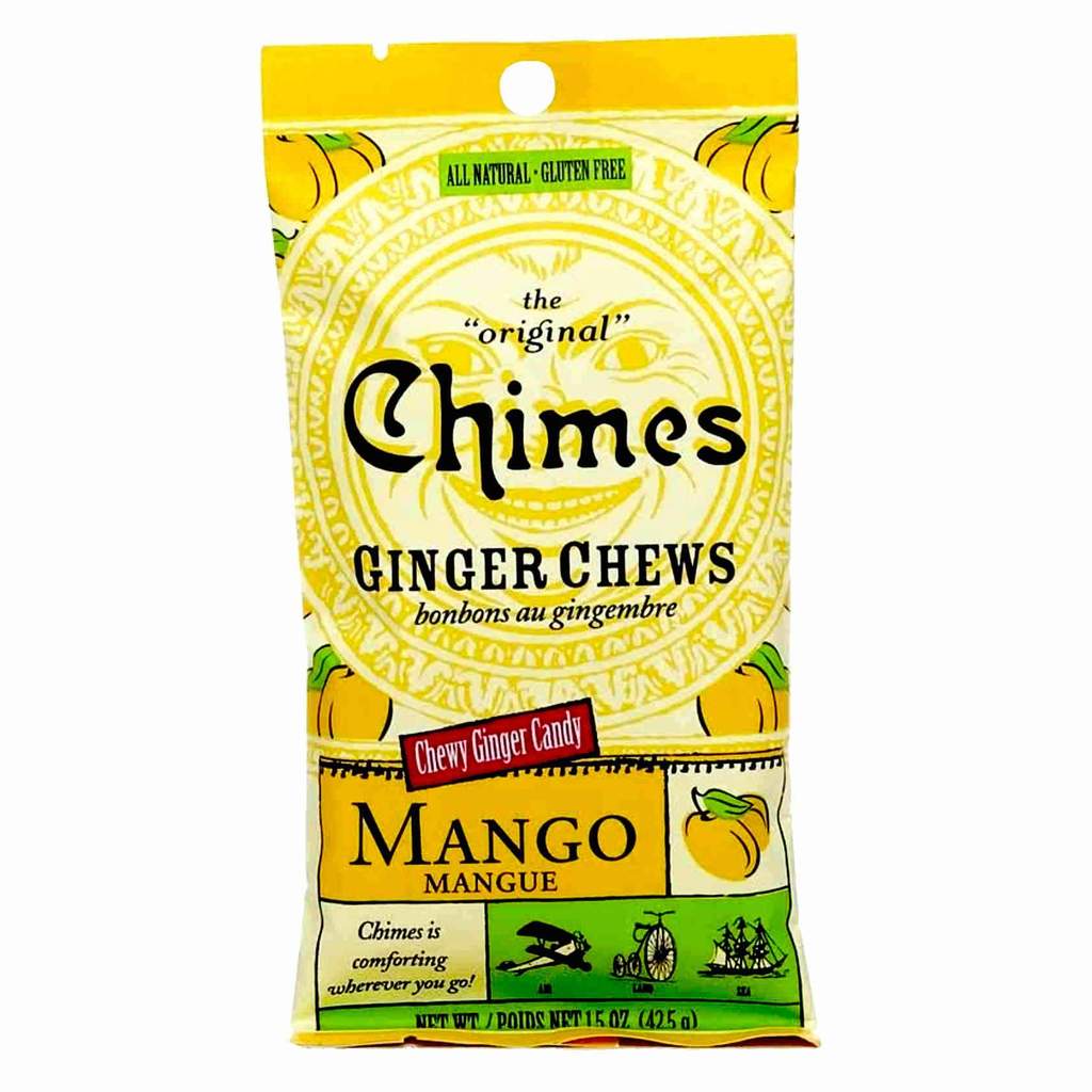 Chimes Ginger Chews Candy, Mango - 1.5 Ounces