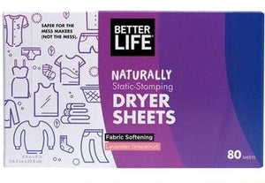 Better Life Natural Dryer Sheets, Lavender Grapefruit - 80 Count