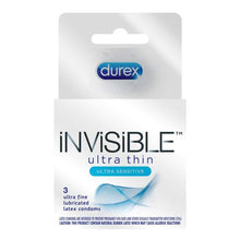 Load image into Gallery viewer, Durex Invisible Condoms, Ultra Thin &amp; Ultra Sensitive

