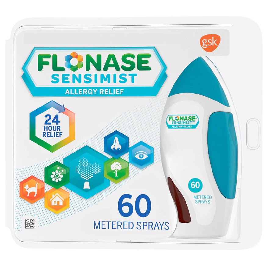 Flonase 24hr Allergy Relief Nasal Mist, Full Prescription Strength - 60 Sprays