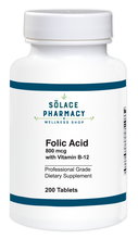 Load image into Gallery viewer, Folic Acid 800 mcg w/ Vitamin B-12
