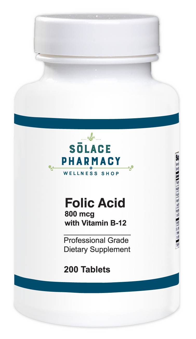 Folic Acid 800 mcg w/ Vitamin B-12