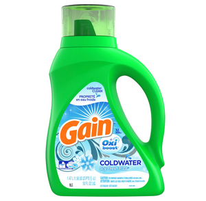 Gain Coldwater Icy Fresh Fizz Laundry Detergent with Oxi Boost - 50 Ounces