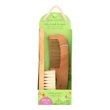 Load image into Gallery viewer, Green Sprouts Baby Brush and Comb Set
