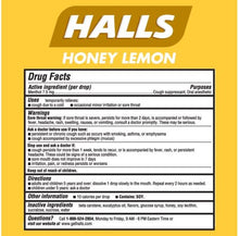 Load image into Gallery viewer, Halls Relief Honey Lemon Cough Drops Family Pack - 80 Count
