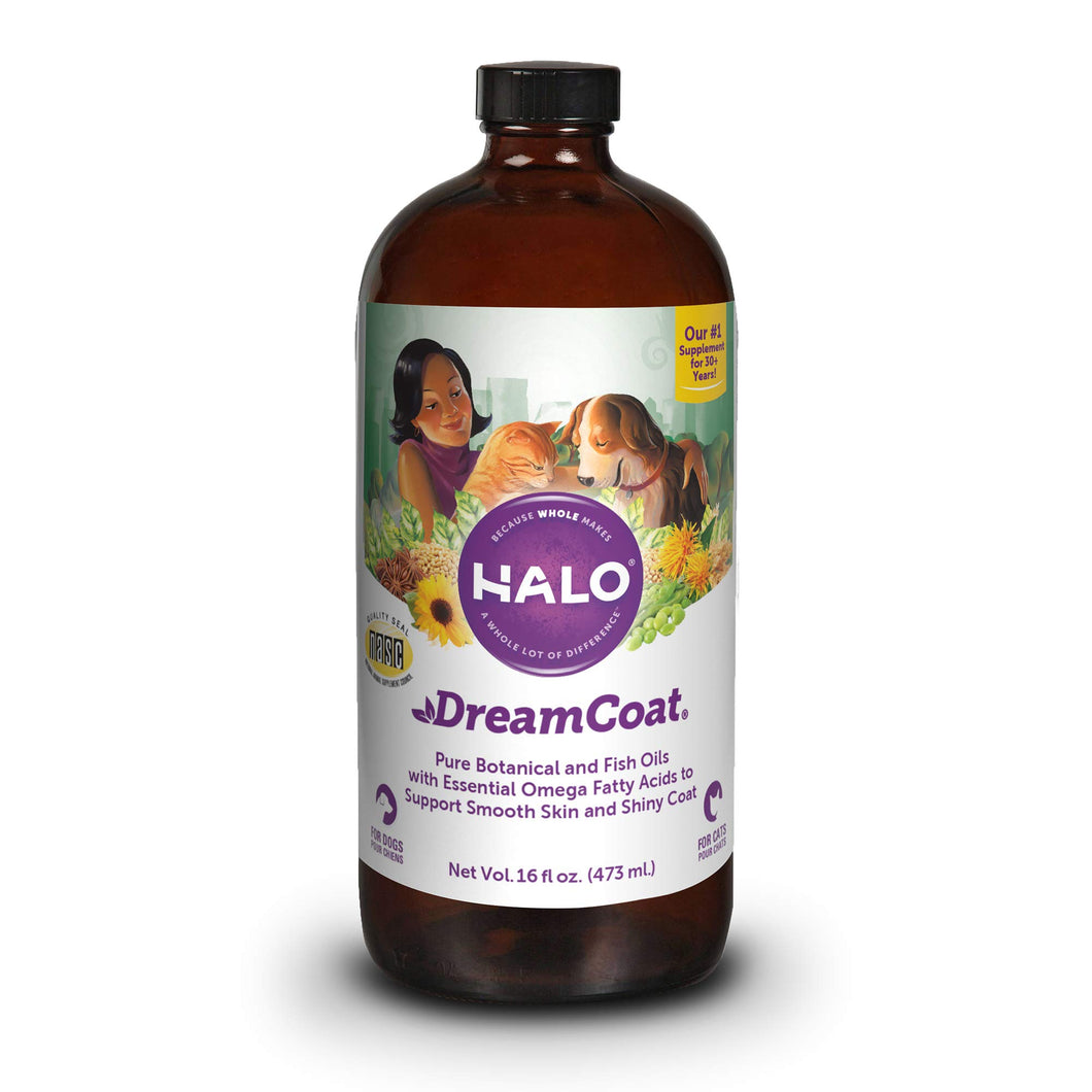 Halo VitaGlo Dream Coat Dog & Cat Supplement - 16 Ounce