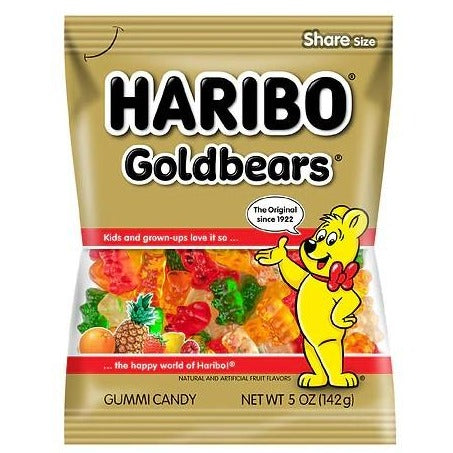 Haribo Goldbears Gummy Bears Candy - 5 Ounces