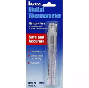 Kaz Digital Thermometer - Oral or Rectal or Underarm