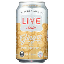 Load image into Gallery viewer, LIVE Probiotic Ginger Soda - 12 Ounce Can
