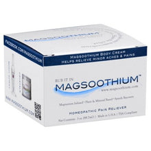 Load image into Gallery viewer, Magsoothium Body Cream, Homeopathic Pain Reliever - 3 Ounce Jar
