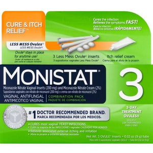 Monistat 3-Day Yeast Infection Treatment Combination Pack