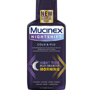 Mucinex Fast Max Nighttime Cold/Flu Liquid - 6 Ounce