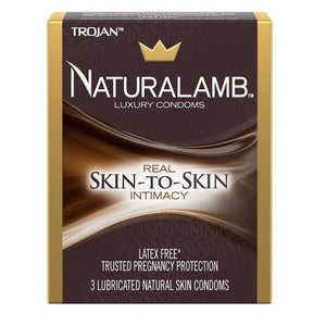 Trojan Naturalamb Lubricated Natural Lambskin Condom - 3 Count
