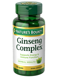 Nature's Bounty Ginseng Complex Plus Royal Jelly Capsules - 75 Count