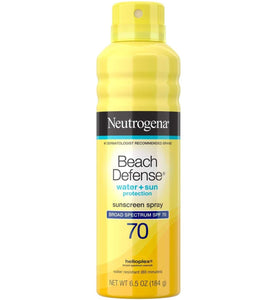 Neutrogena Beach Defense Sunscreen Spray SPF 70 - 6.5 Ounce