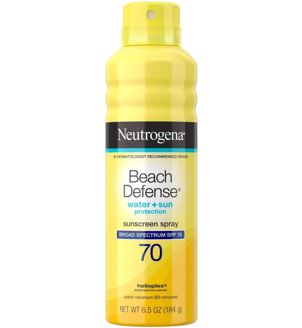 Neutrogena Beach Defense Sunscreen Spray SPF 70 - 6.5 Ounce