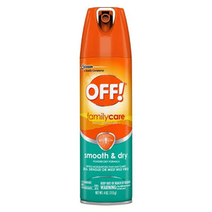 OFF! FamilyCare Insect Repellent I, Smooth & Dry Powder Spray - 6 Ounces