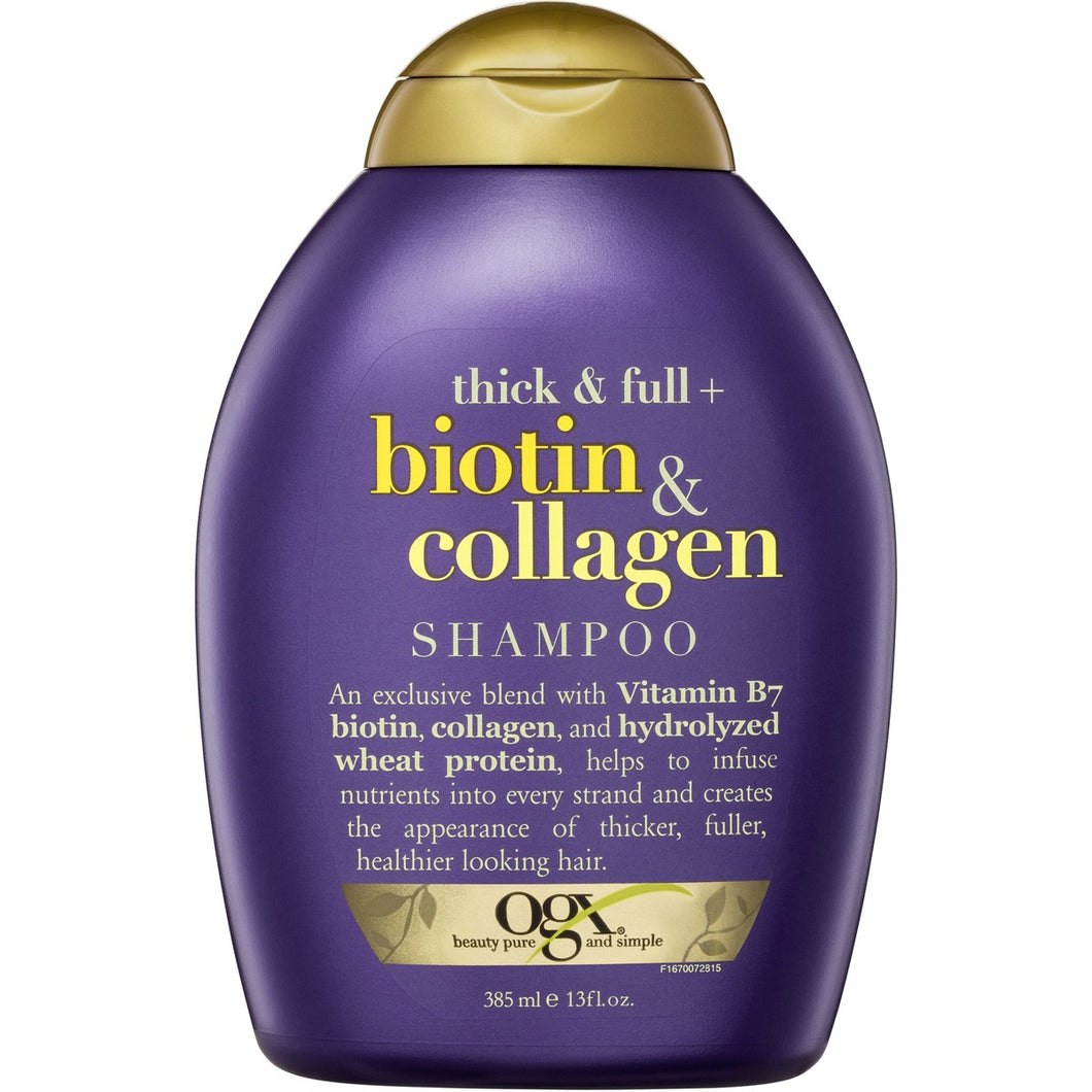 OGX Thick & Full Collagen & Biotin Shampoo - 13 Ounce – Solace Pharmacy & Shop