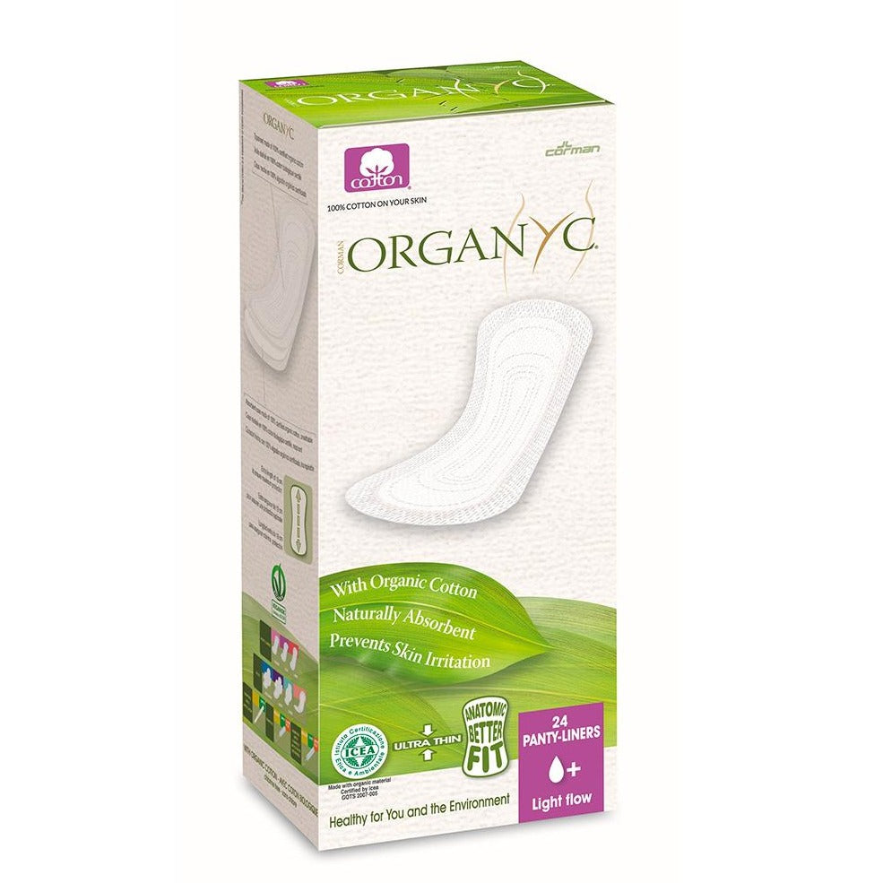 Organyc Panty-Liners, Organic Cotton Light Flow - 24 Count