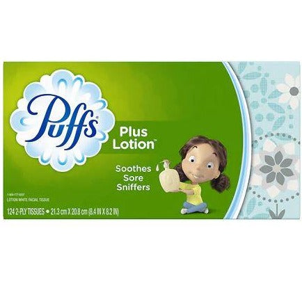 Puffs Plus Lotion Facial Tissue - 124 count