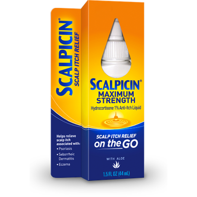 Scalpicin Maximum Strength Hydrocortisone 1% Anti-Itch Liquid - 1.5 Ounce