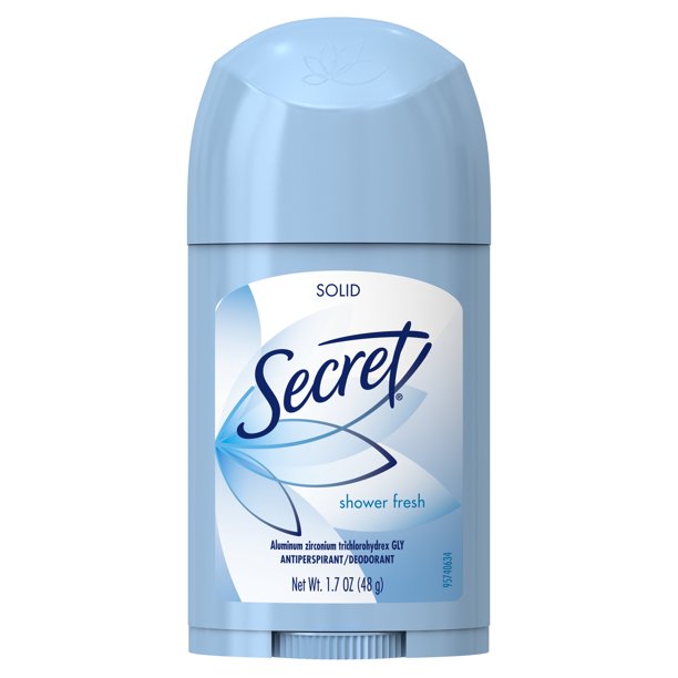 Secret Solid Women's Antiperspirant & Deodorant, Shower Fresh - 1.7 Ounce