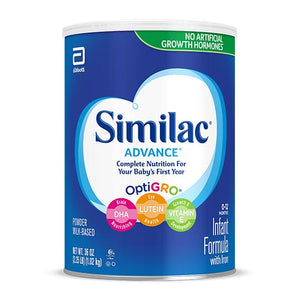 Similac Advance Infant Formula Optigrow Milk-Based Powder - 36 Oz