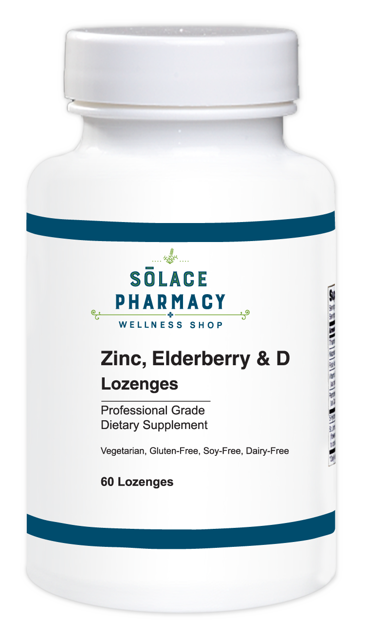 Zinc, Elderberry & Vitamin D Lozenges - 60 Count