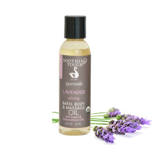 Soothing Touch Lavender Bath, Body, and Massage Oil - 8 Ounces