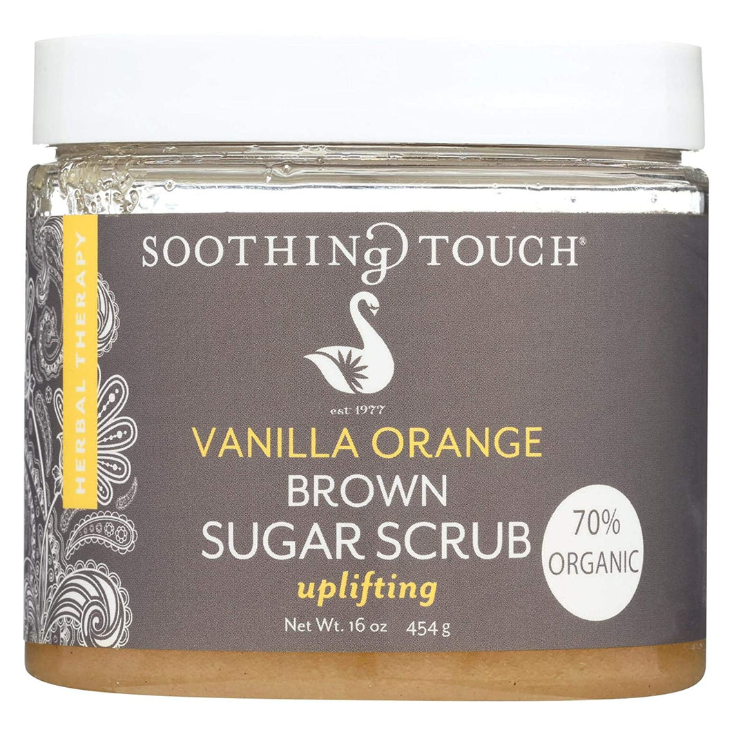 Soothing Touch Vanilla Orange Brown Sugar Scrub - 16 Ounces