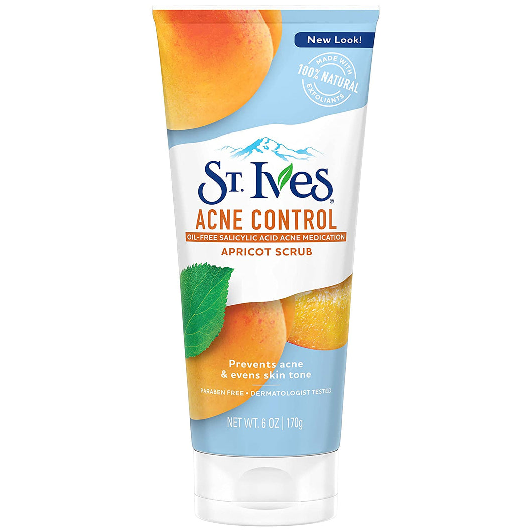 St. Ives Acne Control Apricot Scrub, Salicylic Acid - 6 Ounce