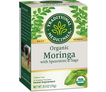 Load image into Gallery viewer, Traditional Medicinals Organic Moringa with Spearmint &amp; Sage Tea
