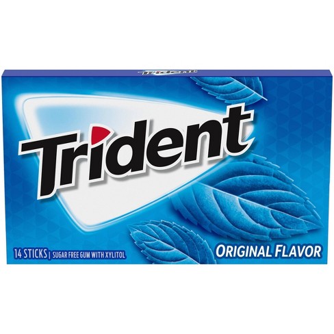 Trident Gum, Sugar Free Original Flavor - 14 Sticks