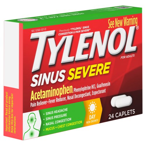 Tylenol Severe Sinus & Pain - 24 Caplets
