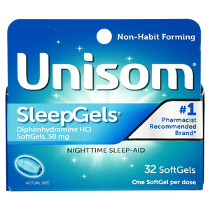 Unisom SleepGels, Maximum Strength Nighttime Sleep Aid - 32 Softgels