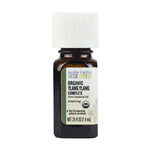 Organic Aura Cacia Ylang Ylang Complete Essential Oil - 0.25 Ounce