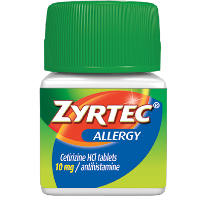 Zyrtec 24 Hour Relief Allergy Tablets - 30 Count - 10 mg Cetirizine